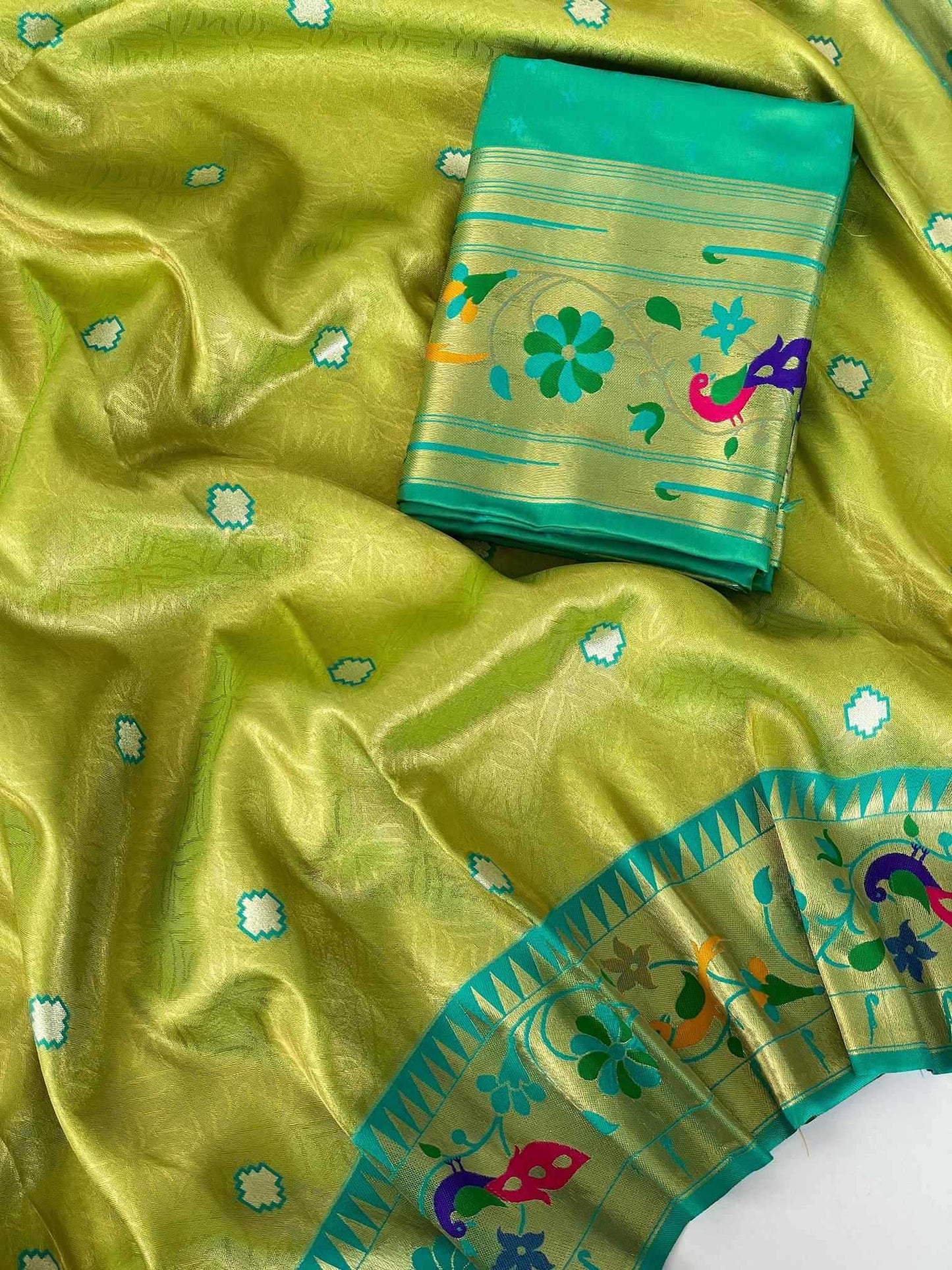 Tissue Silk Paithani Saree