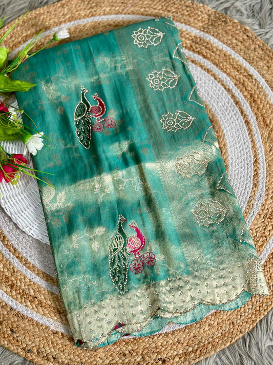 Lavanya Tissue Heavy Silk Saree