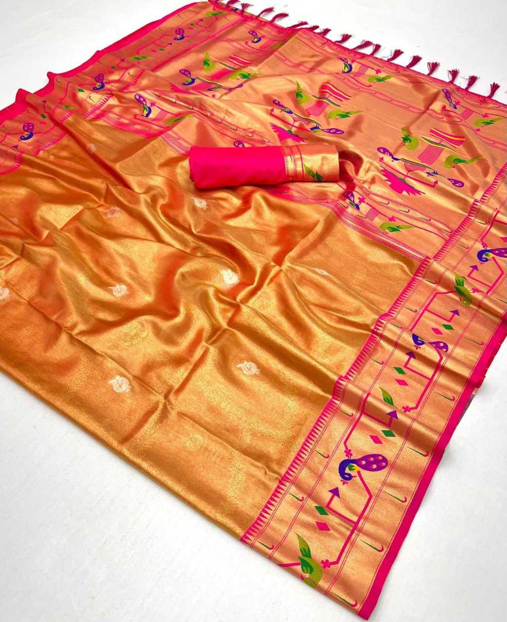 Tissue Silk Paithani Saree