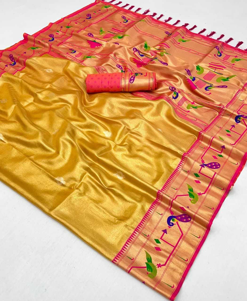 Tissue Silk Paithani Saree