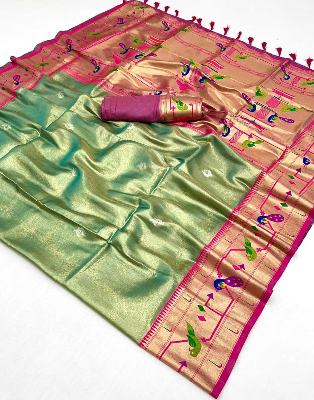 Tissue Silk Paithani Saree