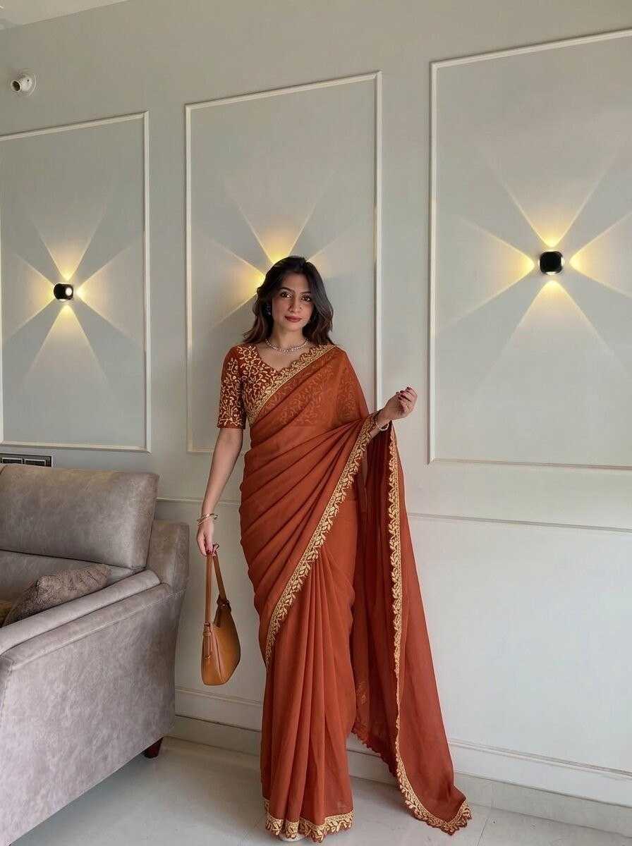 Rangoli Silk Embroidered Saree