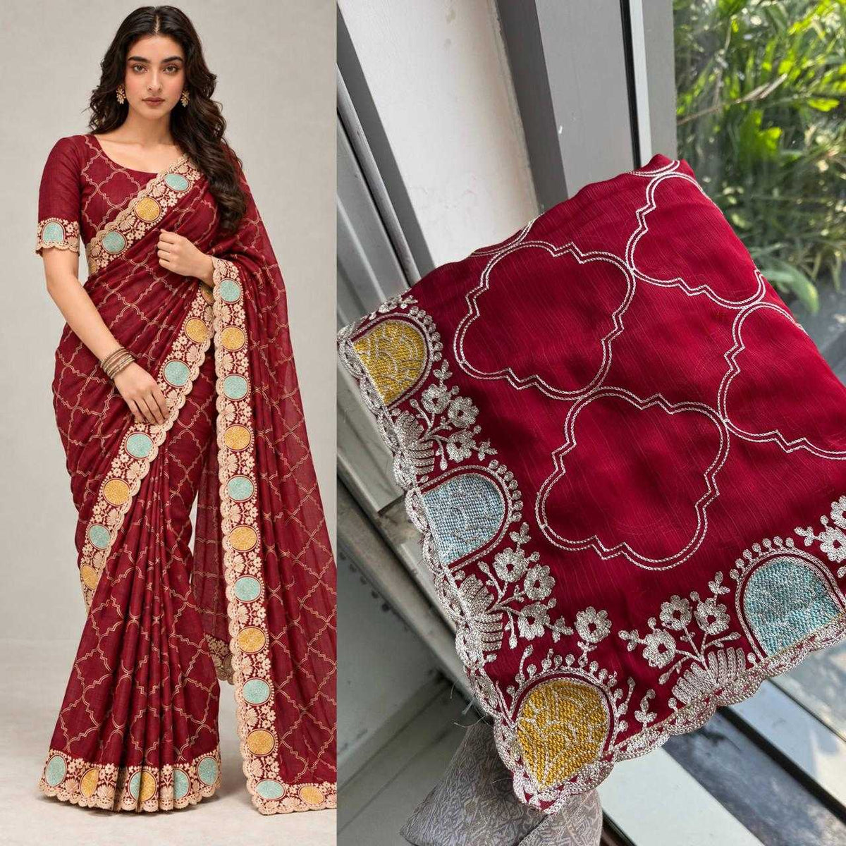 Devi Chiffon Designer Saree