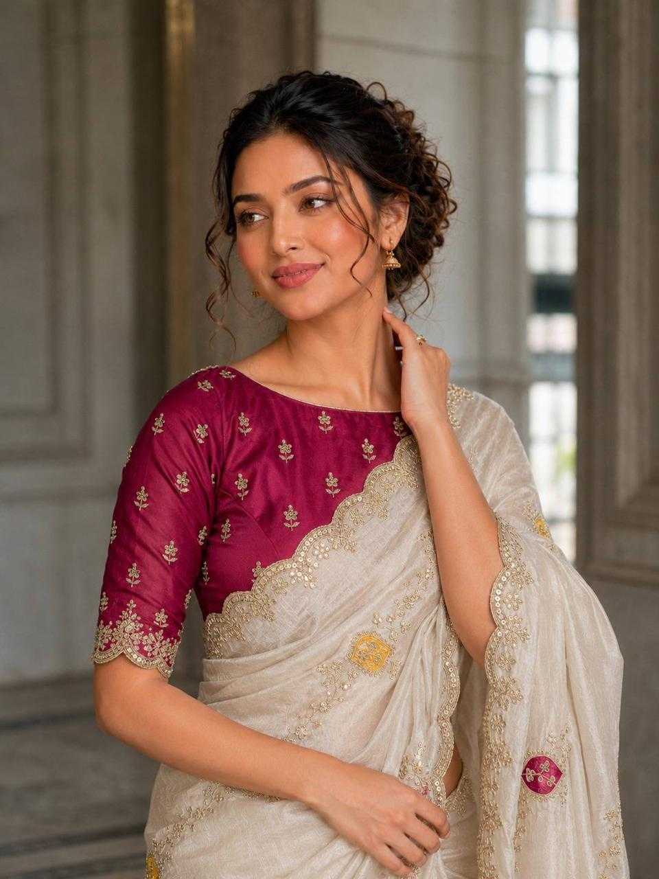 Satin Silk Designer Saree