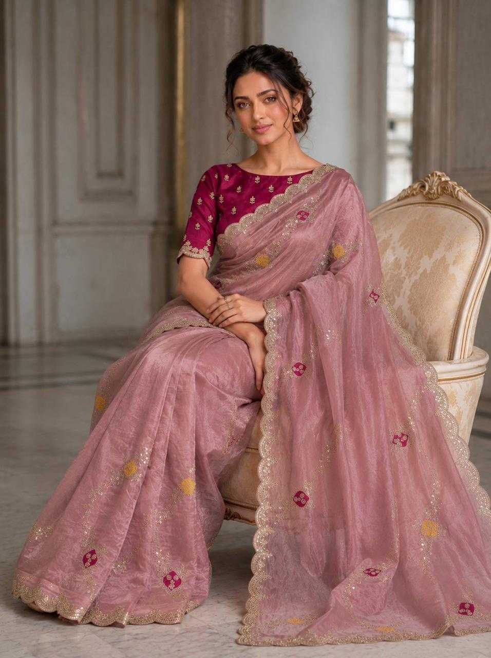 Satin Silk Designer Saree
