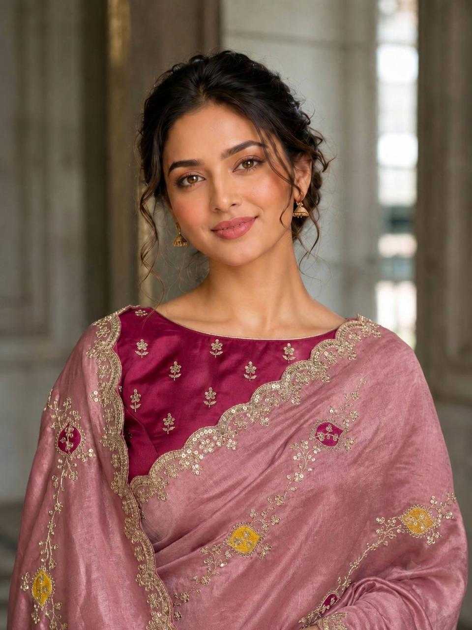 Satin Silk Designer Saree