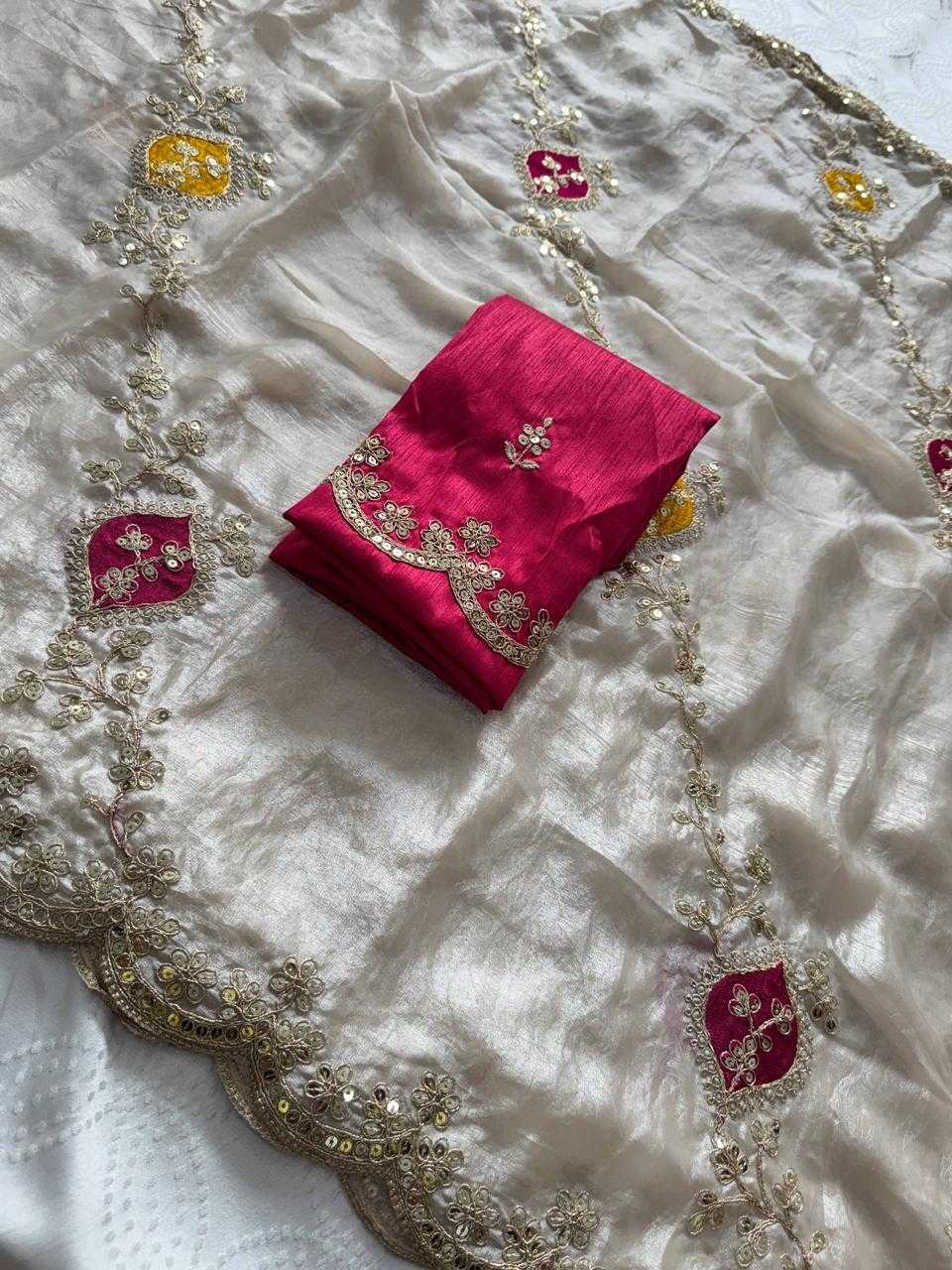 Satin Silk Designer Saree