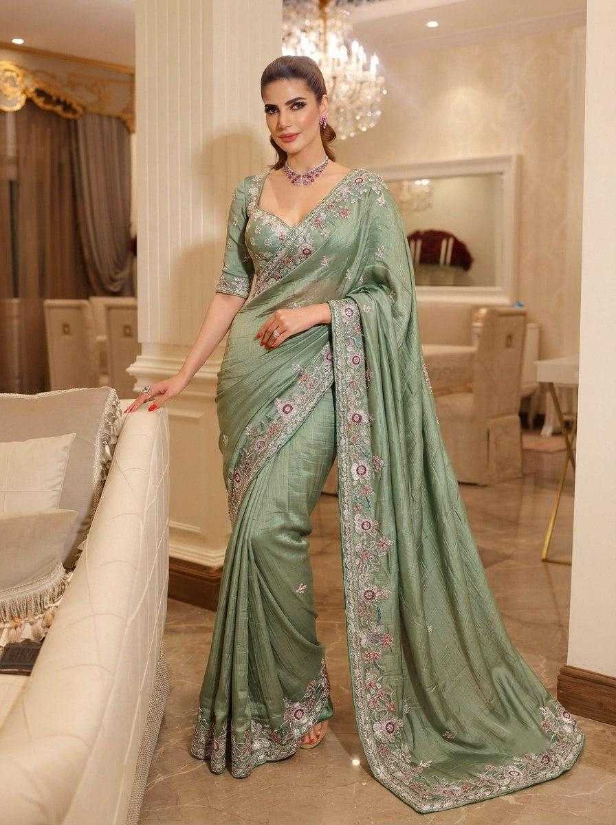 Soft Tissue Party Wear Saree