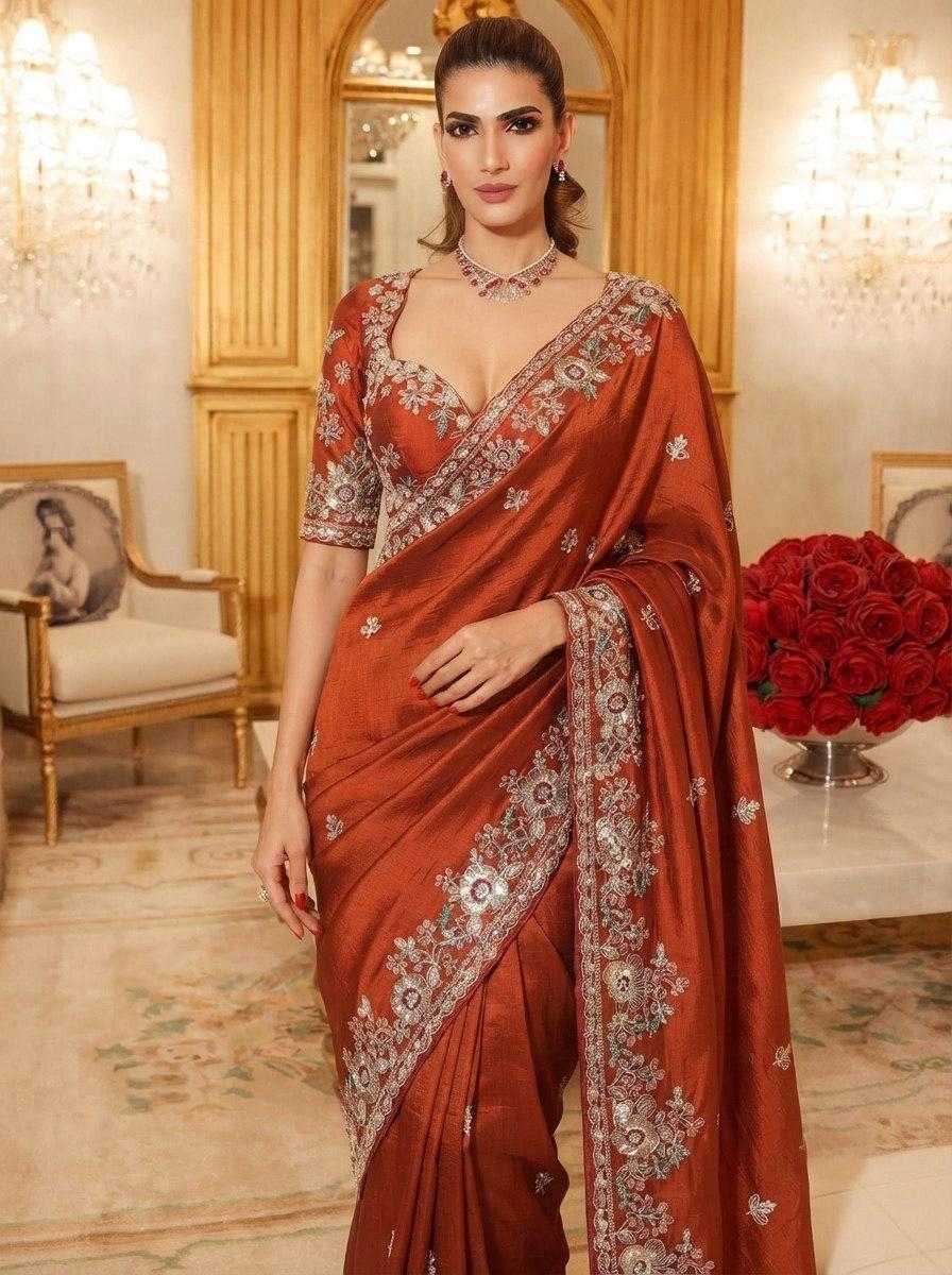 Soft Tissue Party Wear Saree