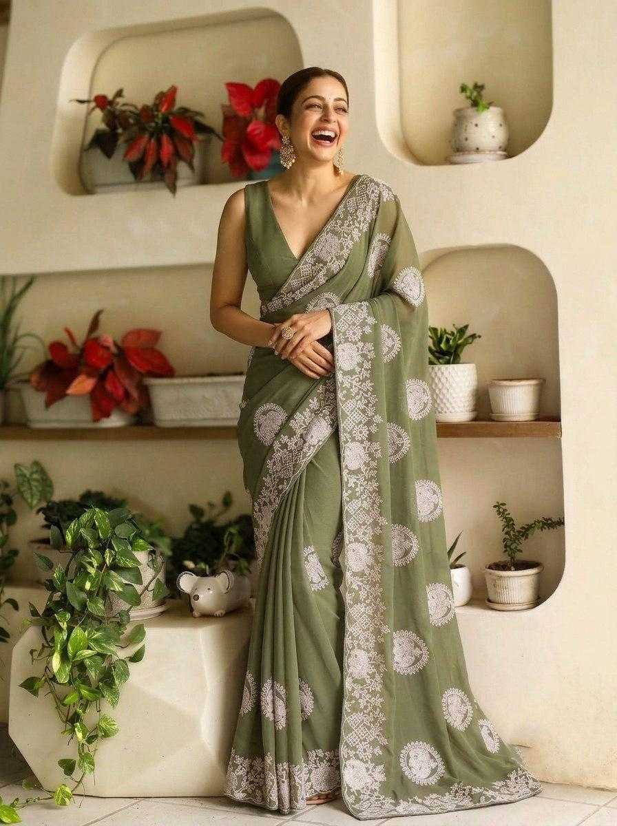 Neha Georgette Party Wear Saree