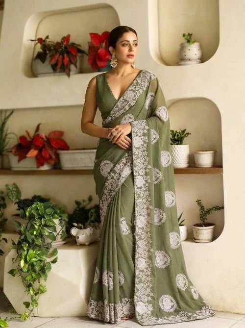 Neha Georgette Party Wear Saree