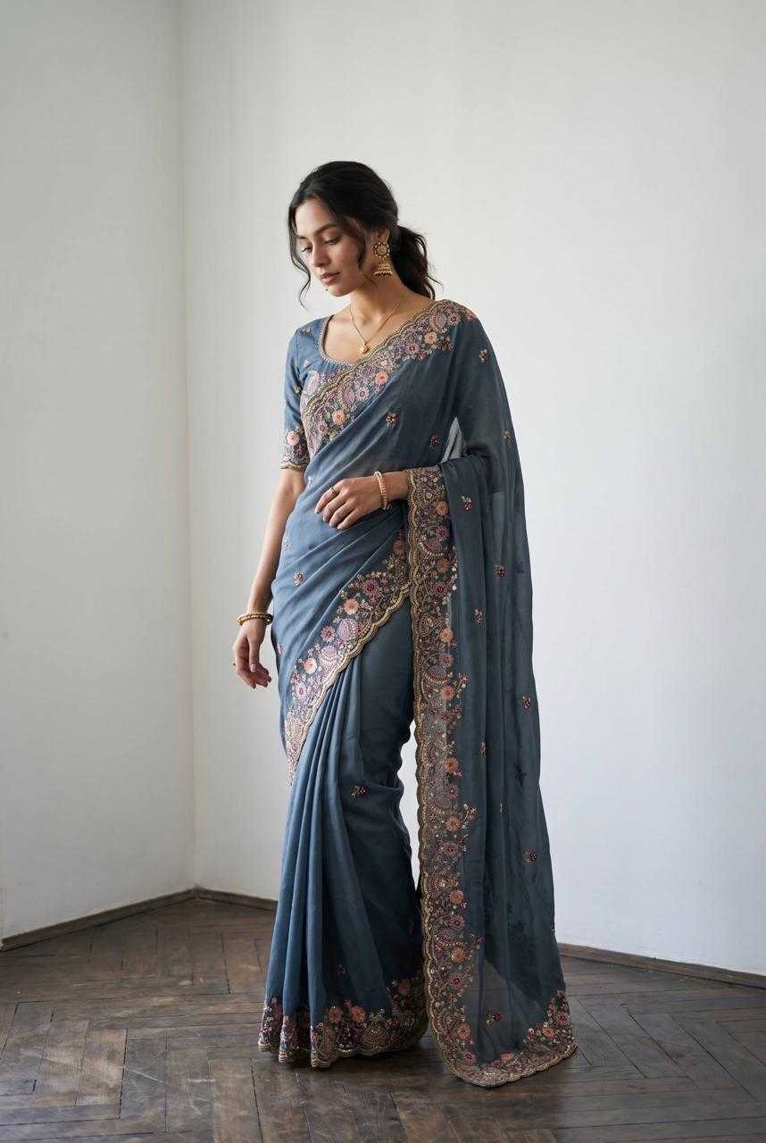 Pedro Chiffon Designer Saree