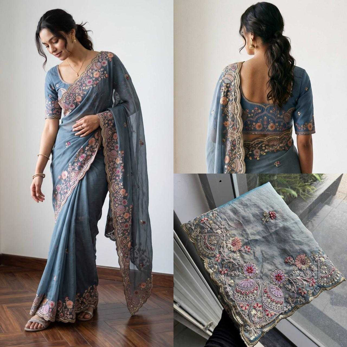 Pedro Chiffon Designer Saree