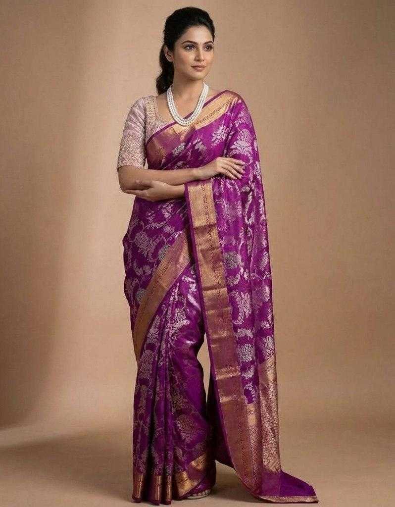 Roopam Banarasi Soft Silk Designer Saree