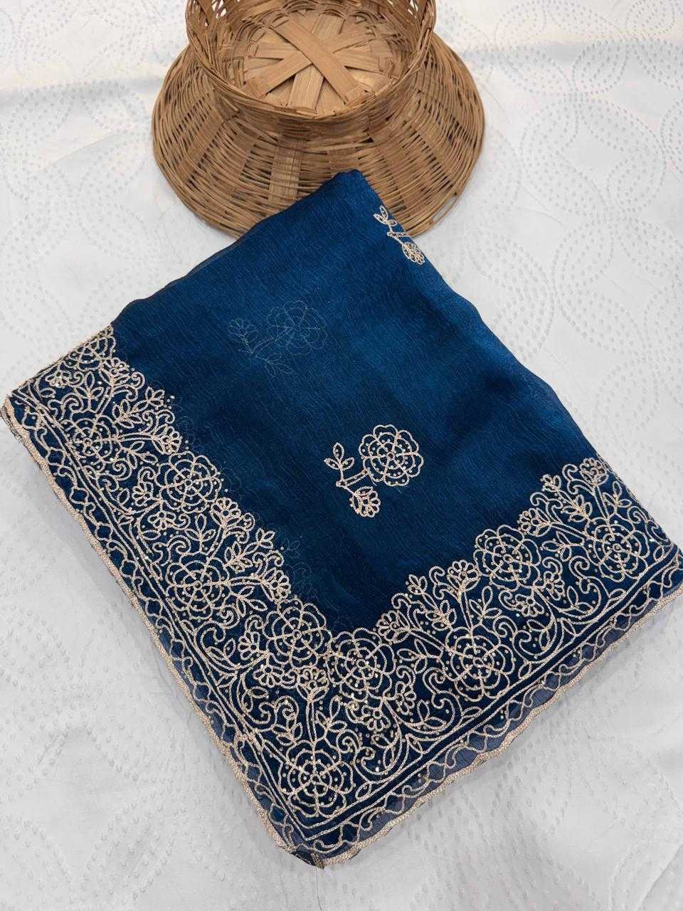 Chiffon Designer Silk Saree