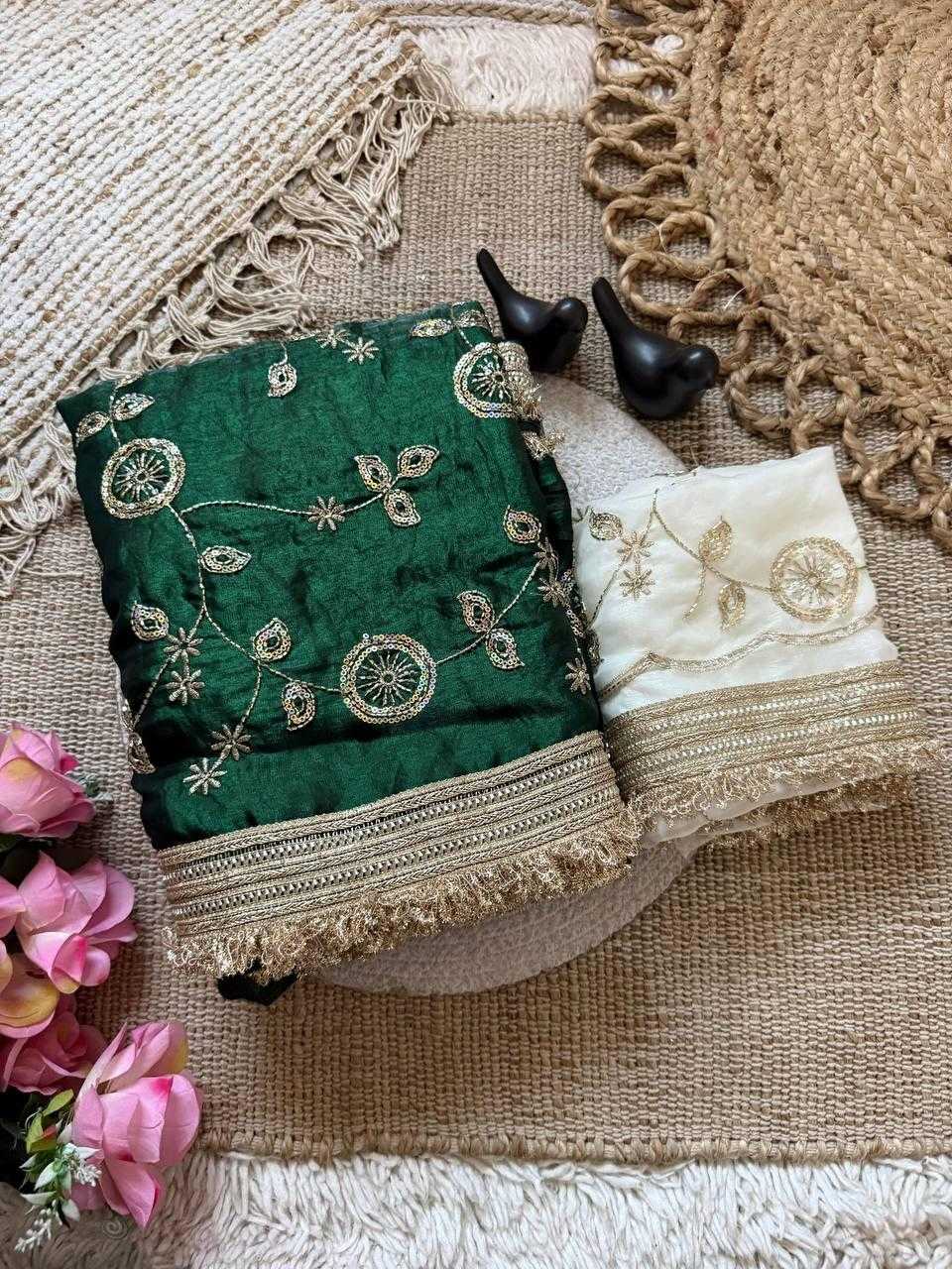 Satin Silk Designer Saree