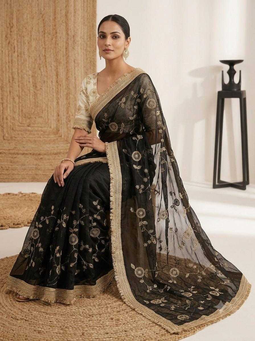 Satin Silk Designer Saree