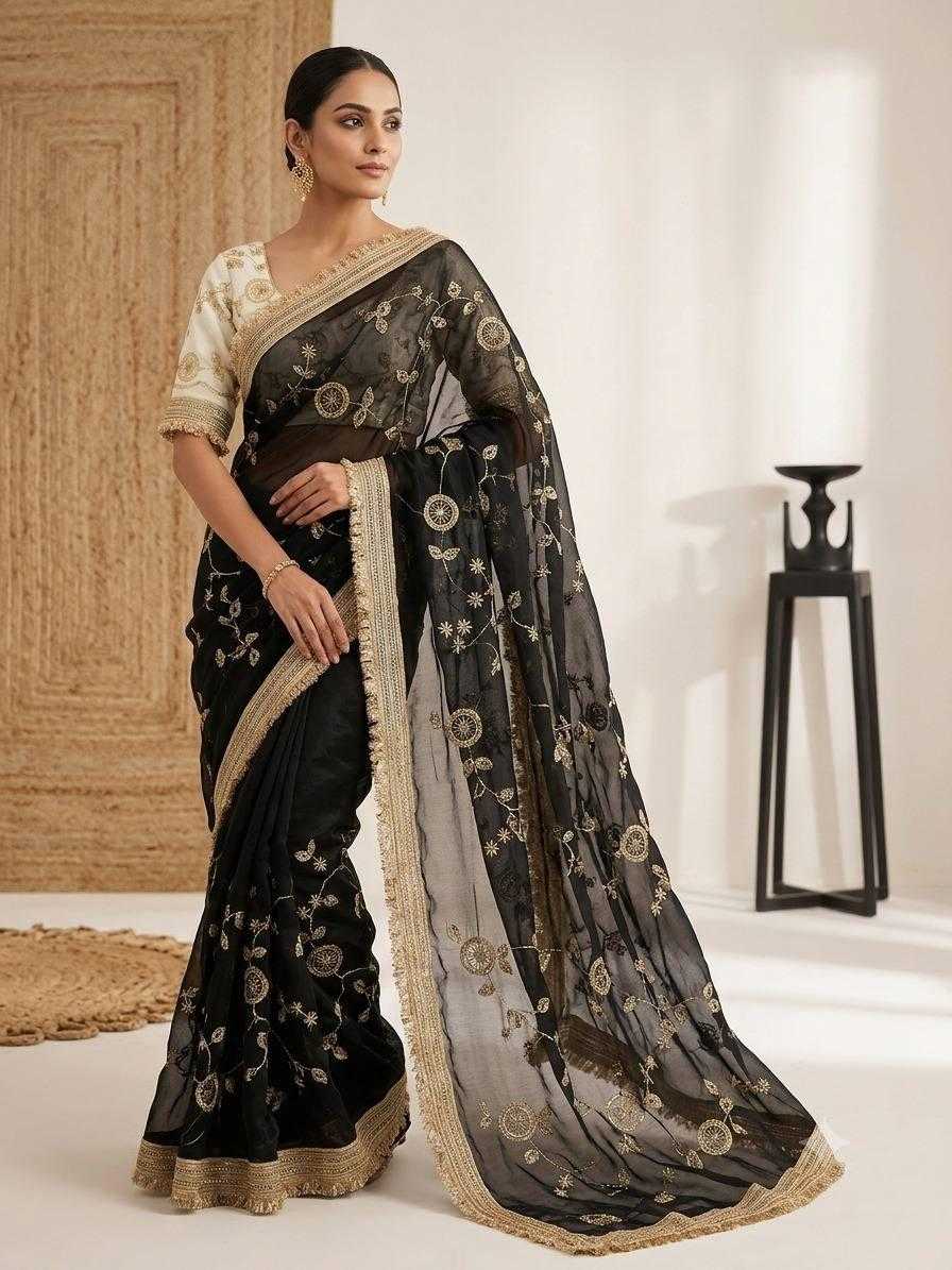 Satin Silk Designer Saree
