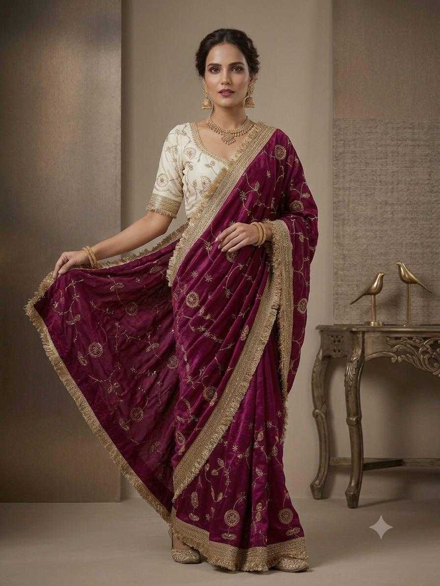 Satin Silk Designer Saree