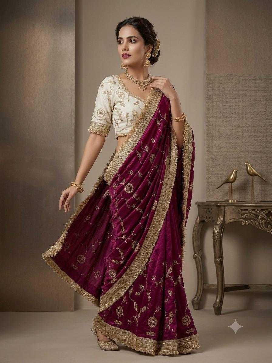 Satin Silk Designer Saree