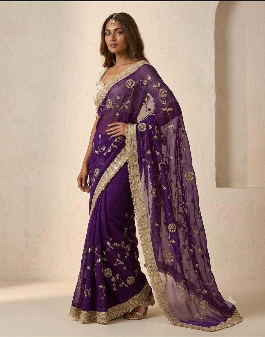 Satin Silk Designer Saree