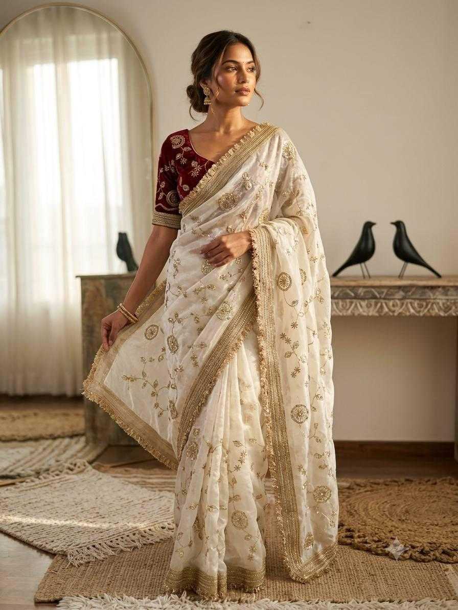 Satin Silk Designer Saree