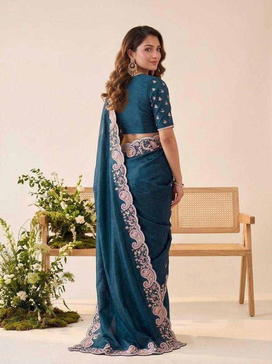 Rutva Space Silk Designer Saree