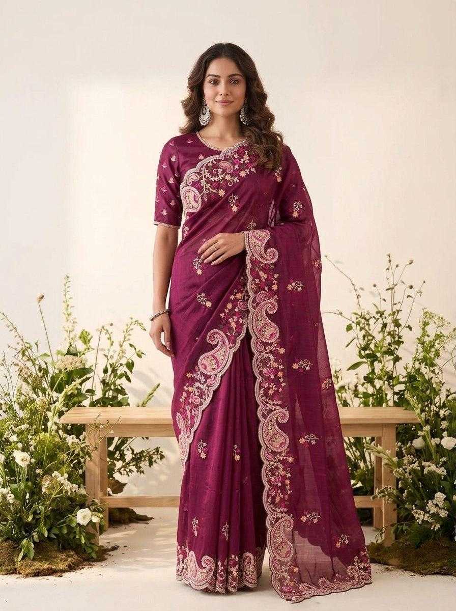 Rutva Space Silk Soft Saree