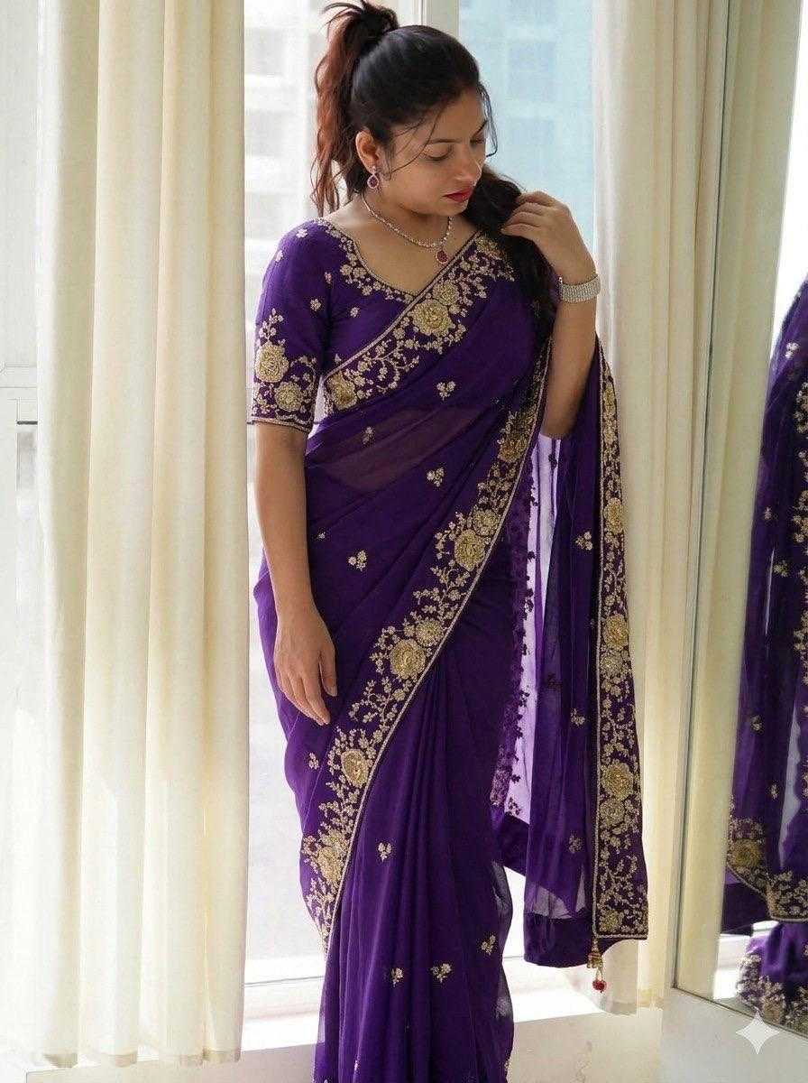 Party Wear Silk Saree