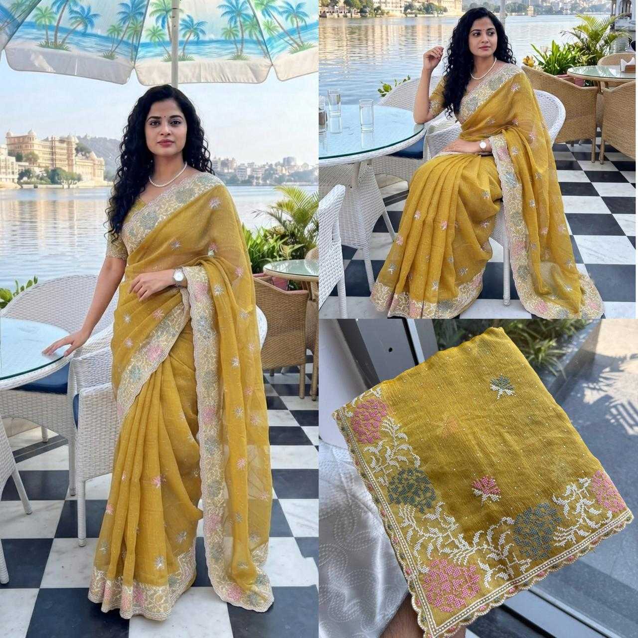 Chiffon Party Wear Silk Saree