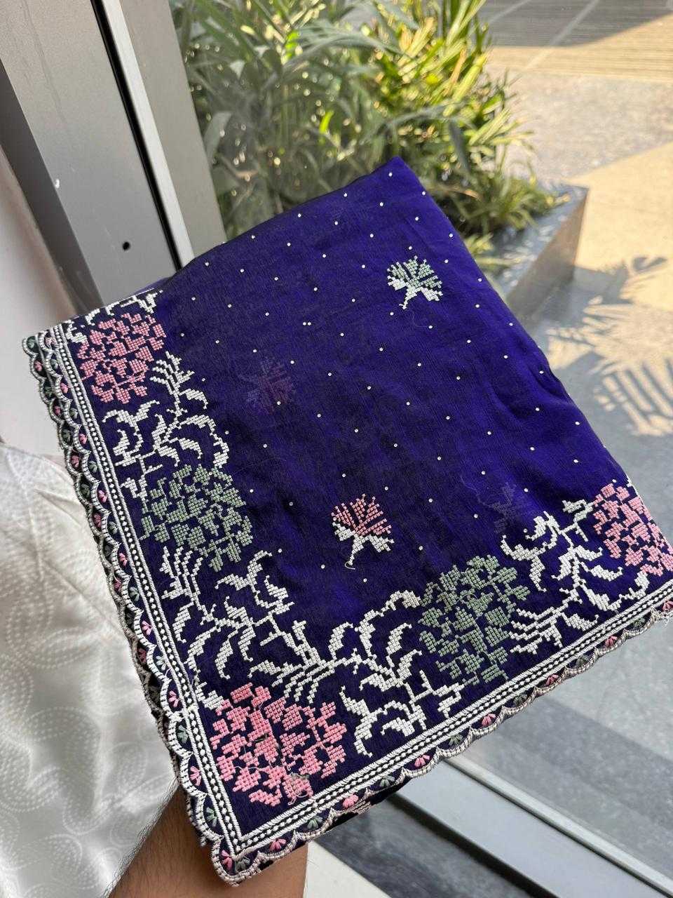 Chiffon Party Wear Silk Saree