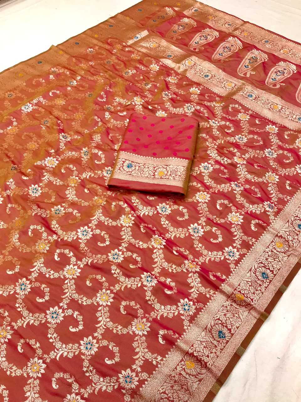 Brinda Banarasi Soft Silk Saree