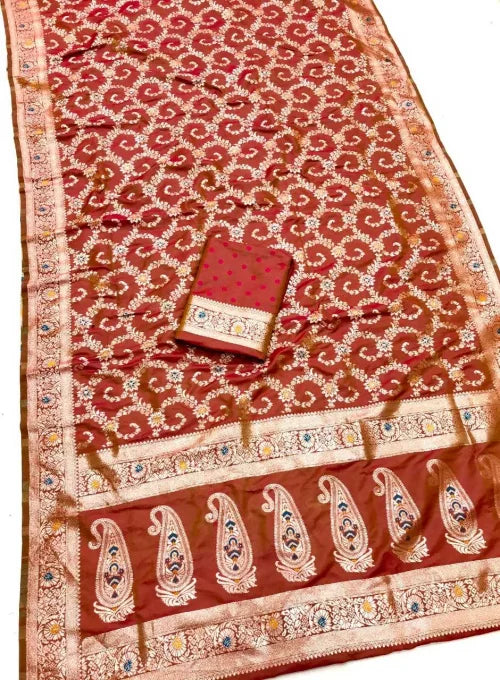 Brinda Banarasi Soft Silk Saree