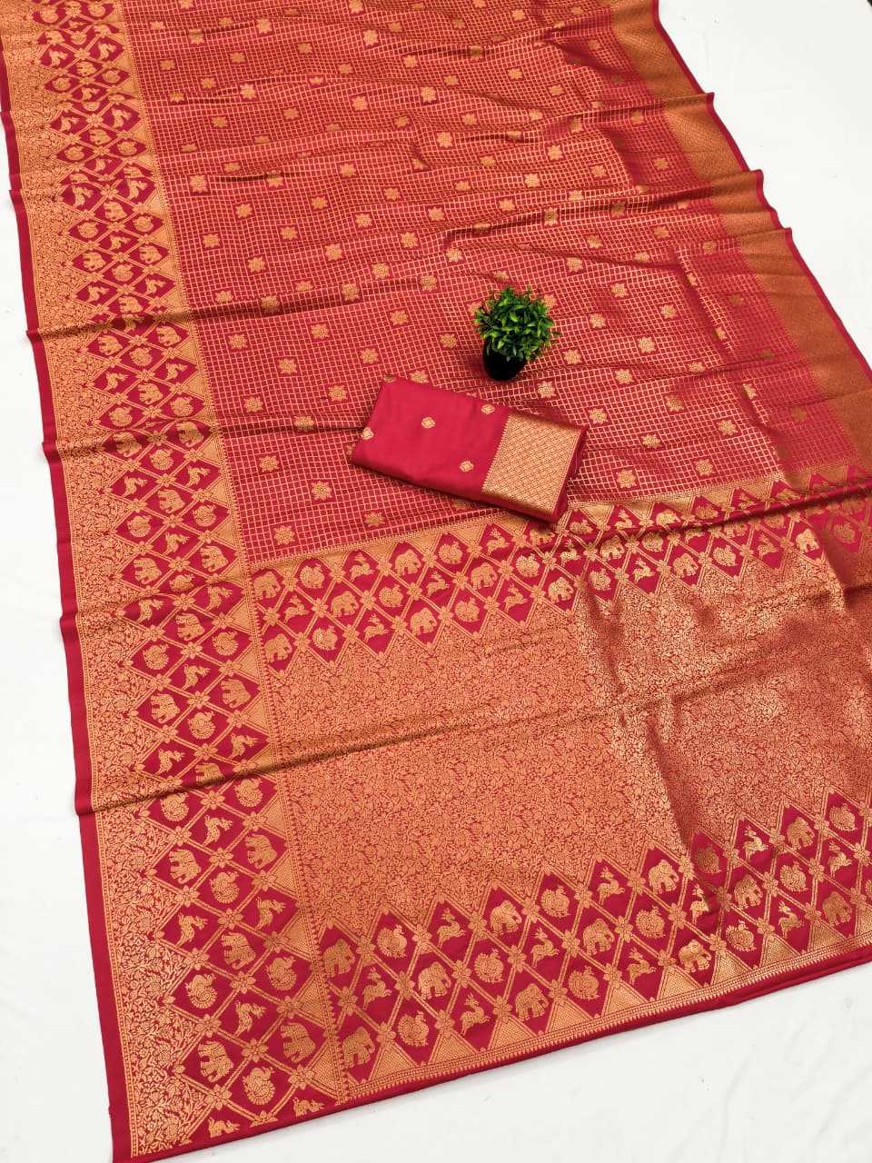 Ioniq Banarasi Soft Silk Saree