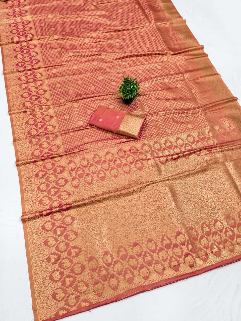 Ioniq Banarasi Soft Silk Saree
