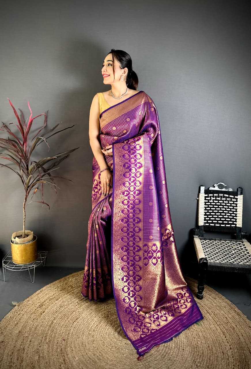 Ioniq Banarasi Soft Silk Saree
