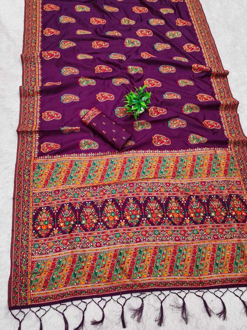 Samaira Soft Kashmiri Silk Saree