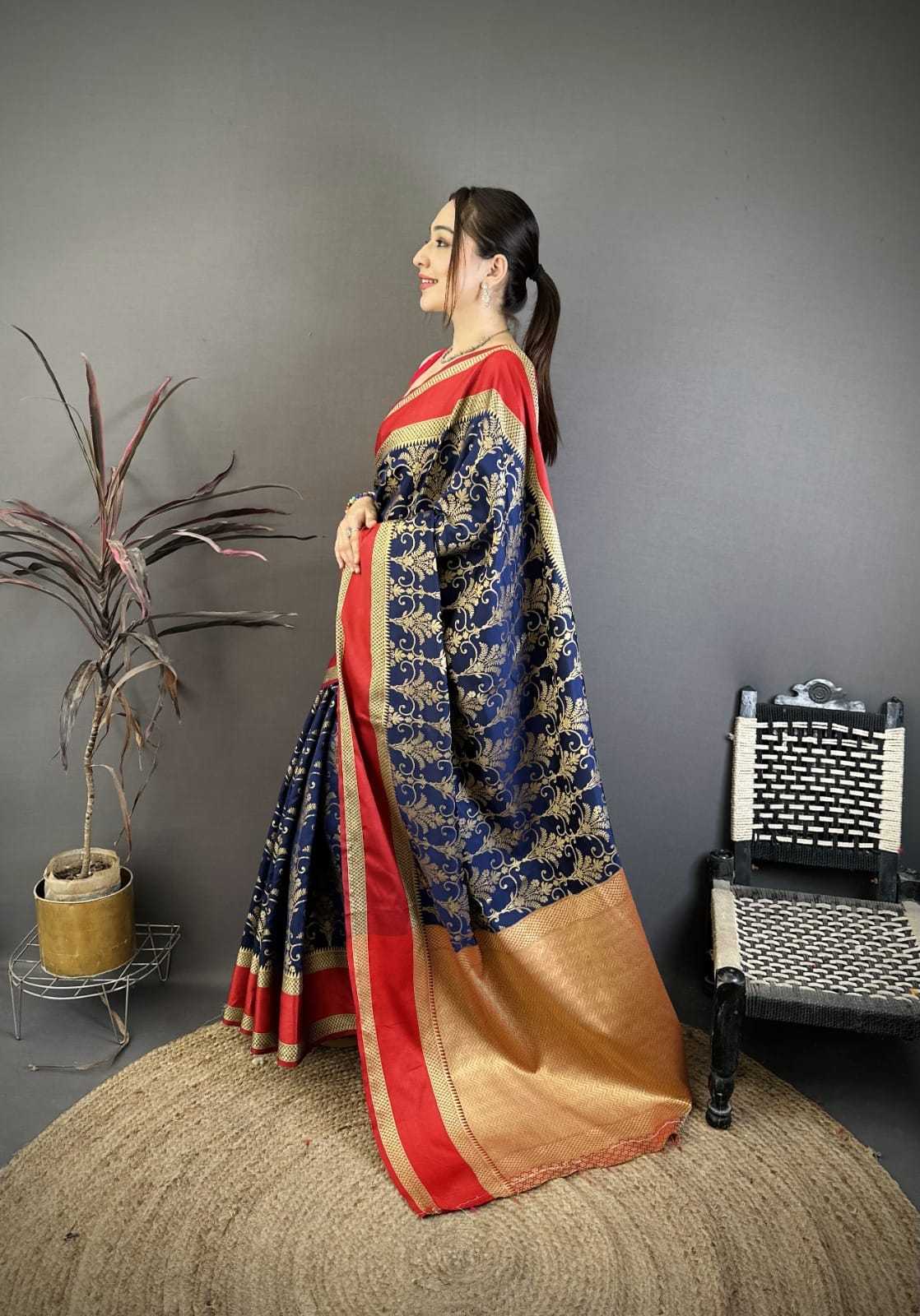 Lichi Silk Jacquard Saree