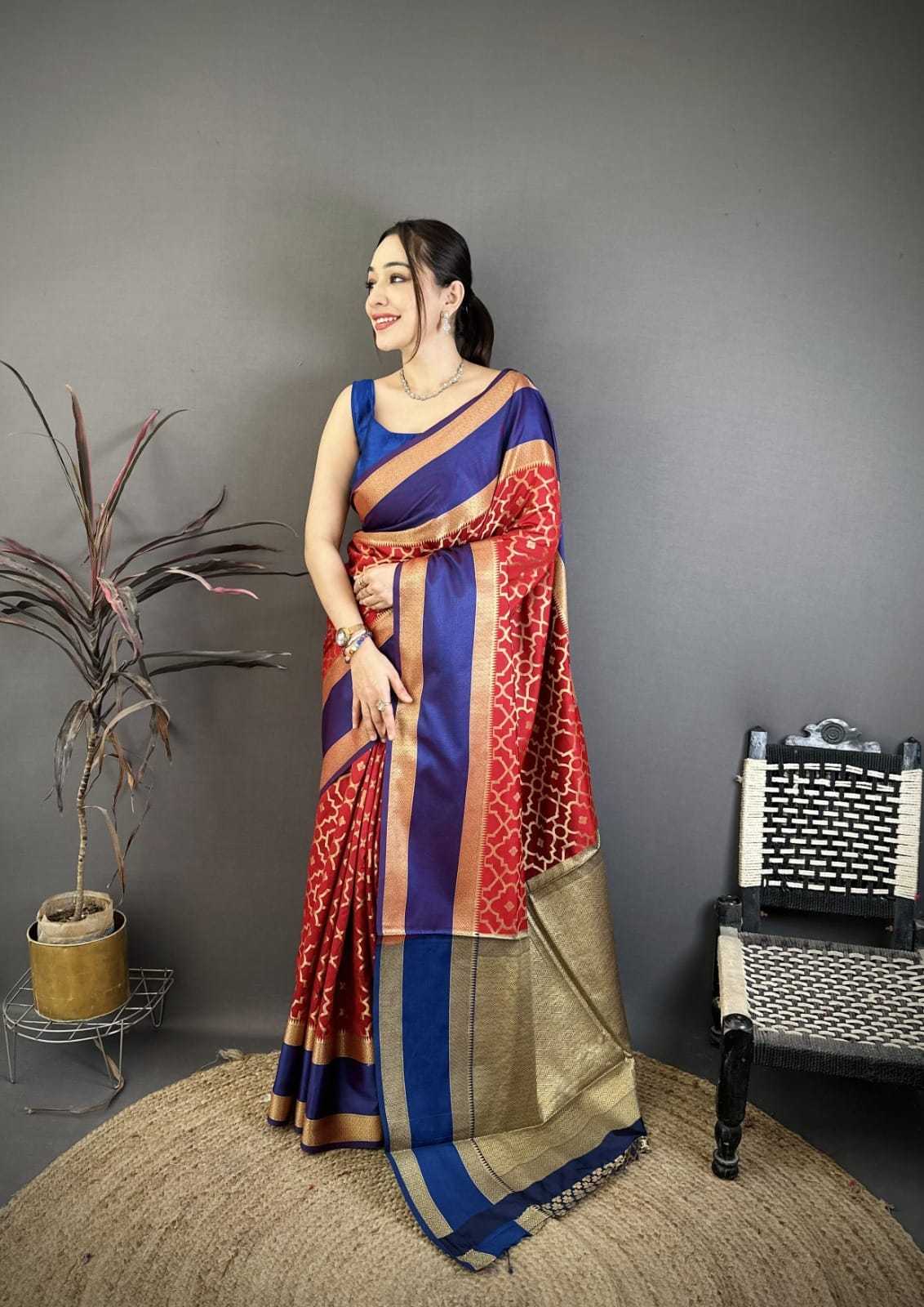 Lichi Silk Jacquard Saree