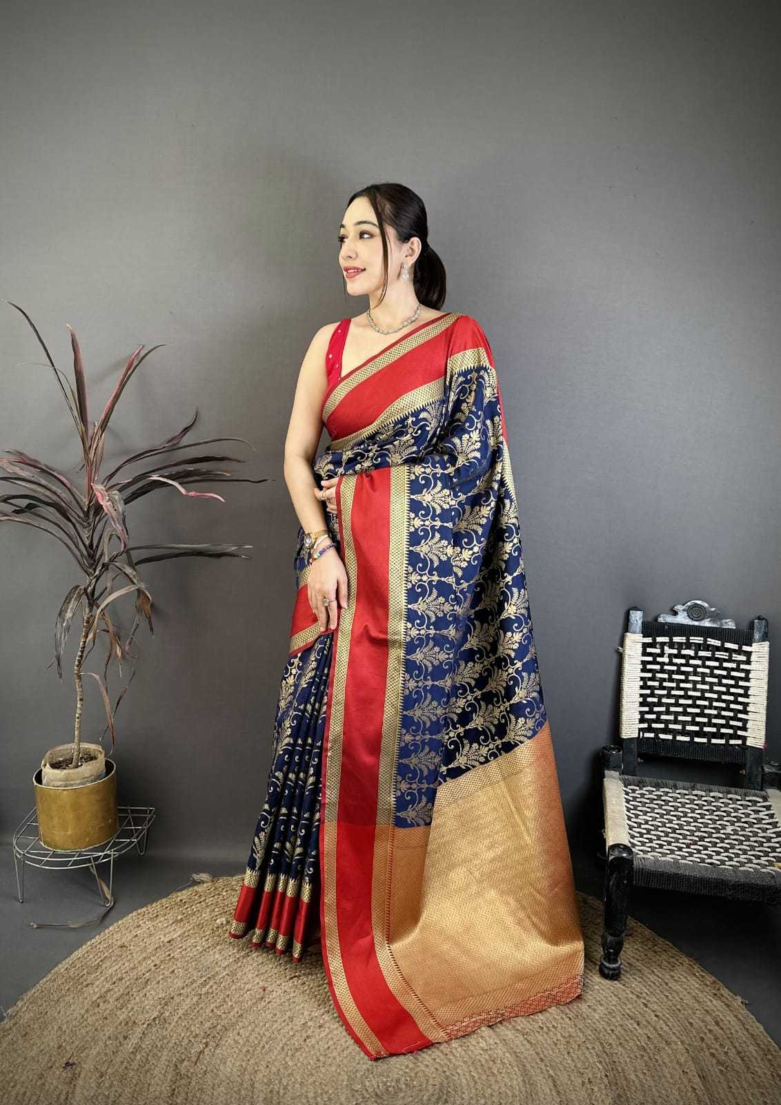 Lichi Silk Jacquard Saree