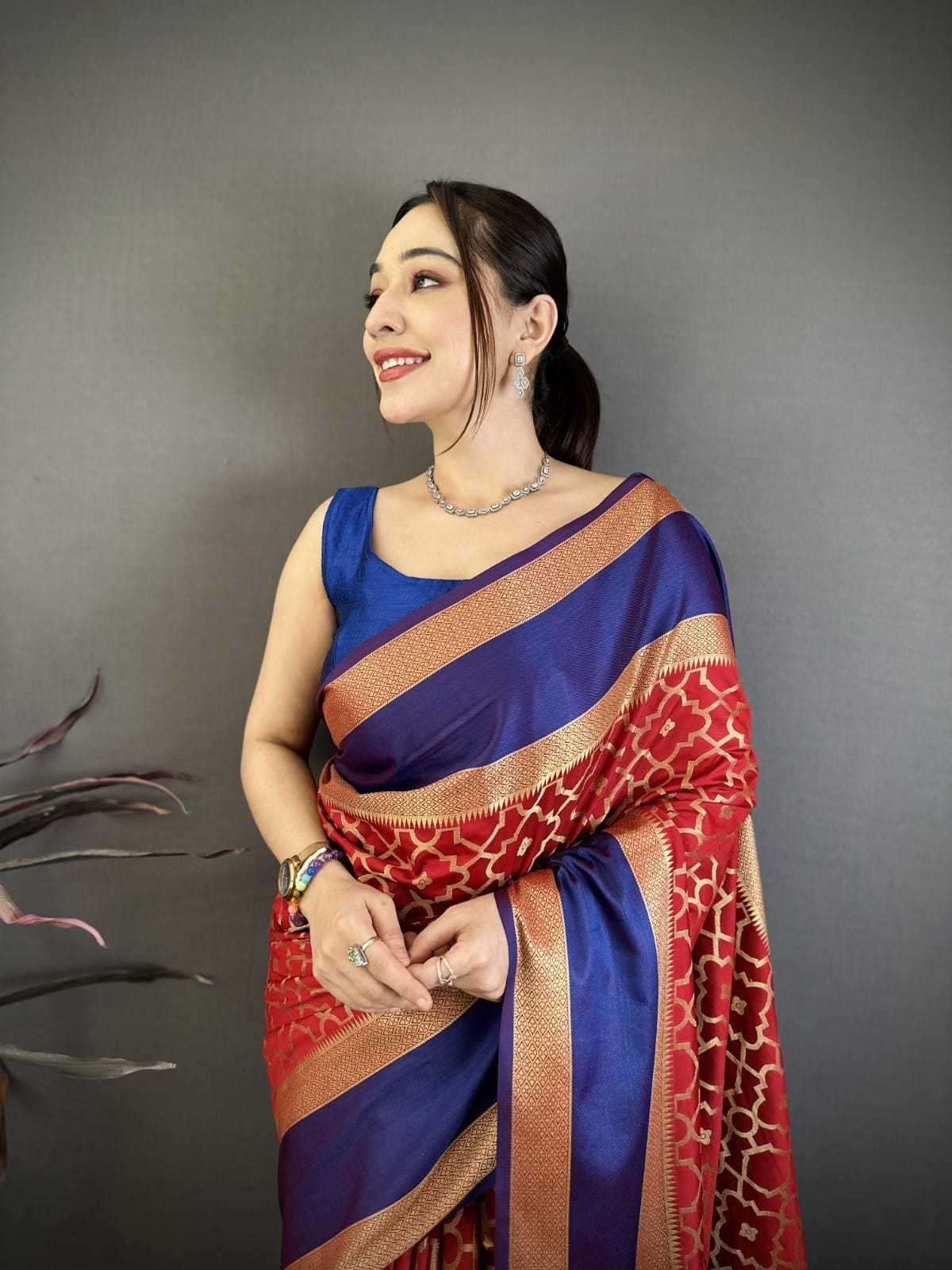 Lichi Silk Jacquard Saree
