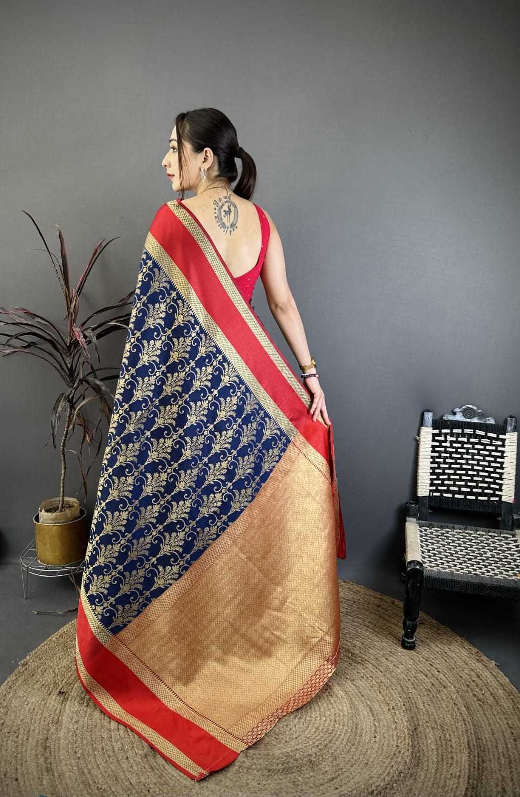 Shrushty Lichi Silk Soft Saree
