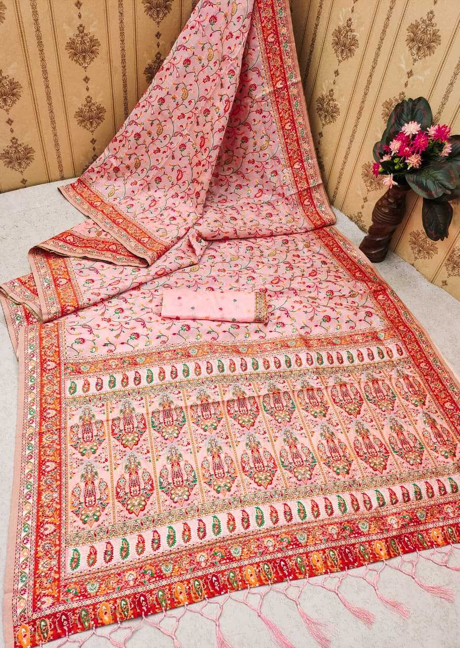Superb Pashmina Designer Silk Saree