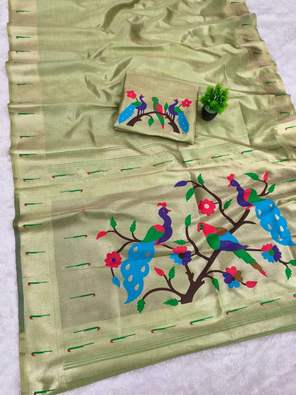 Zari Border Saree