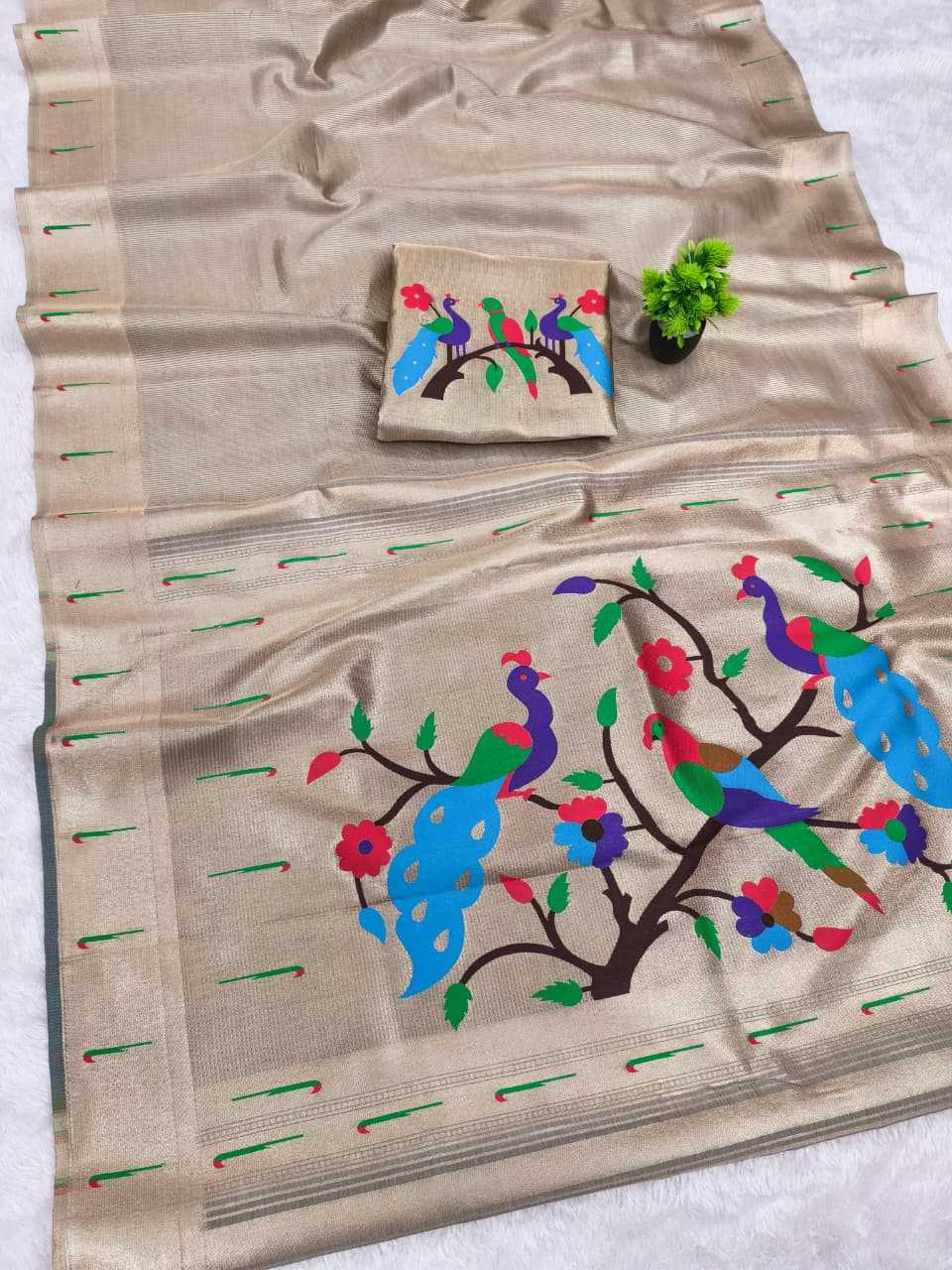 Zari Border Saree