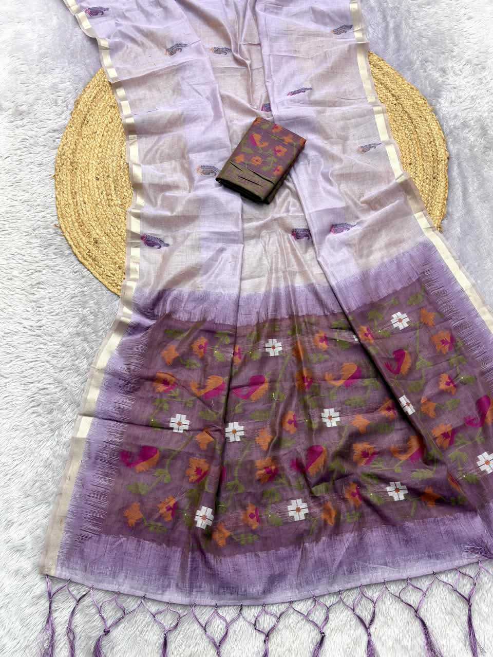Vinfast Soft Cotton Butta Saree