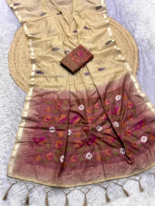 Vinfast Soft Cotton Butta Saree
