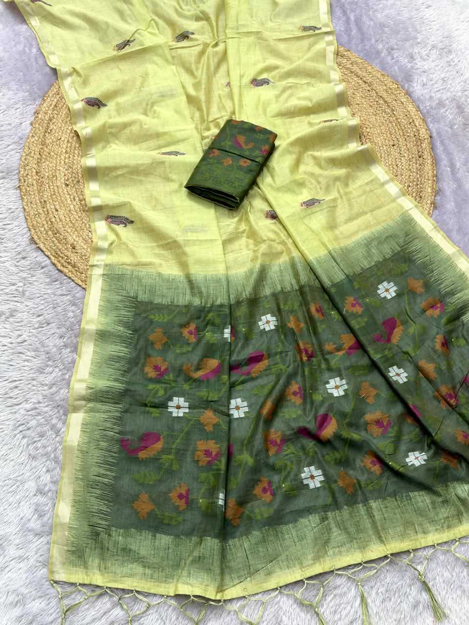 Vinfast Soft Cotton Butta Saree