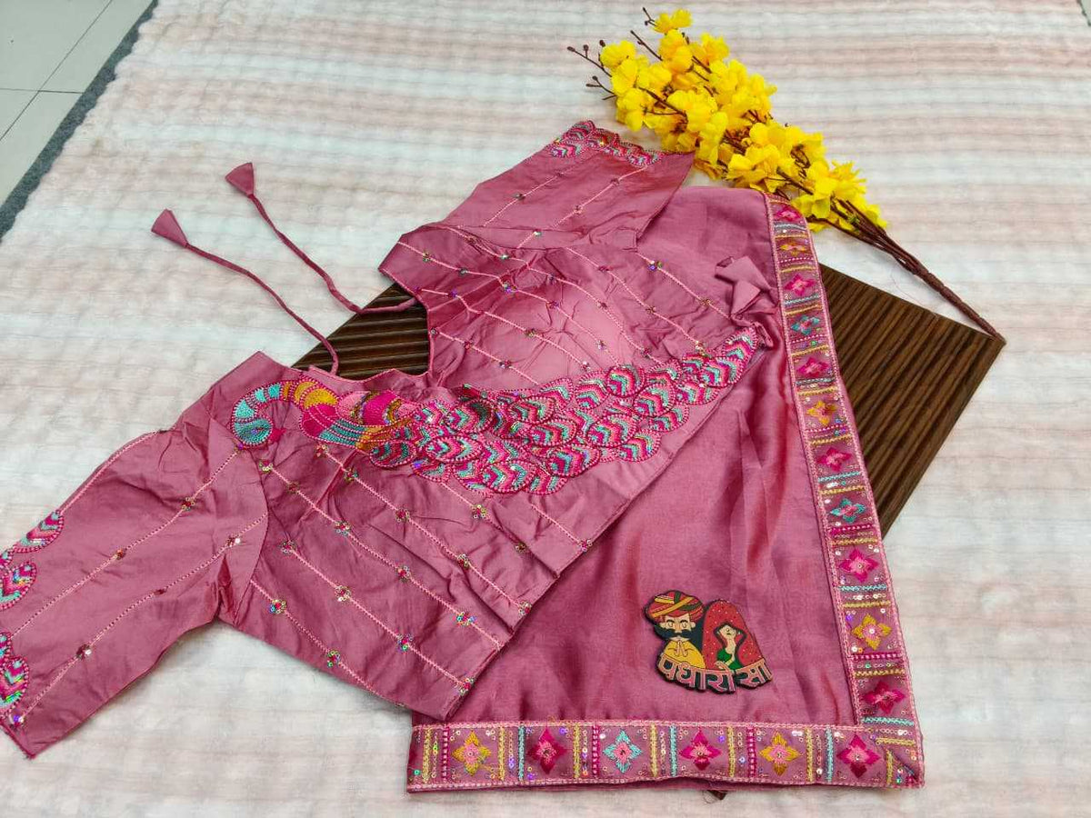 Rangoli Silk Designer Saree in Sky