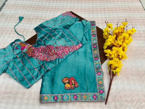 Rangoli Silk Designer Saree in Sky